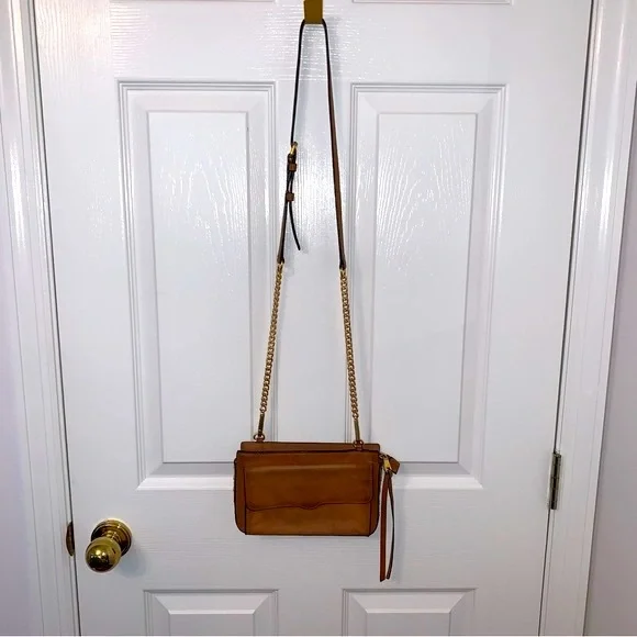 Rebecca Minkhoff Crossbody bag tan leather MAB studded